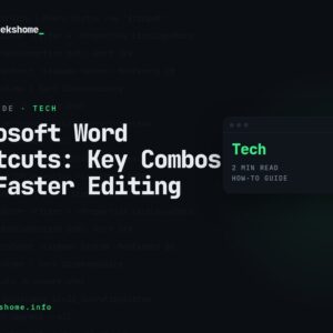Microsoft Word Shortcuts: Key Combos for Faster Editing