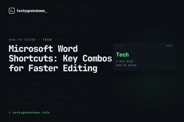 Microsoft Word Shortcuts: Key Combos for Faster Editing