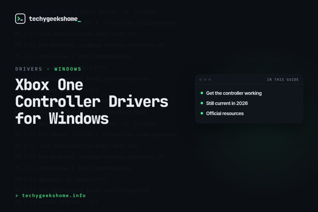 Microsoft Xbox One Controller Drivers for your Windows Computer