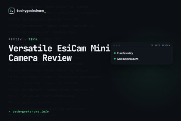 Versatile EsiCam Mini Camera Review