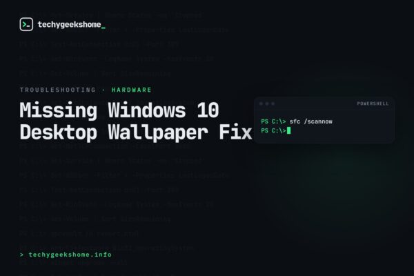 Missing Windows 10 Desktop Wallpaper Fix