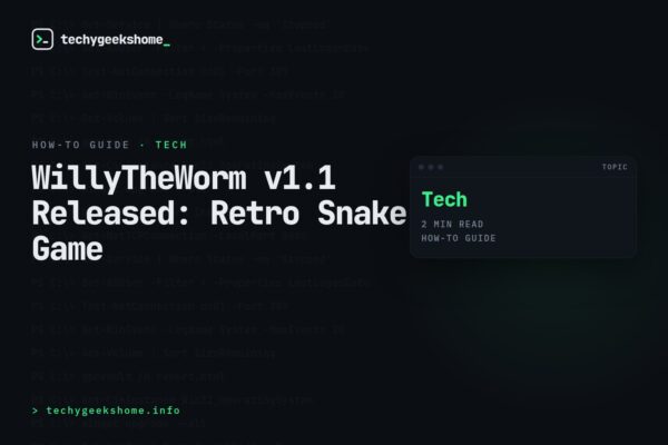 WillyTheWorm v1.1 Released: Retro Snake Game