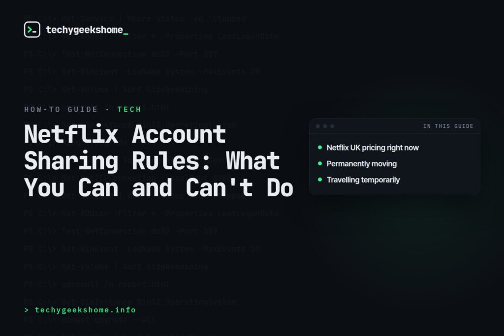 Netflix Account Sharing Rules in 2026: What You Can and Can't Do