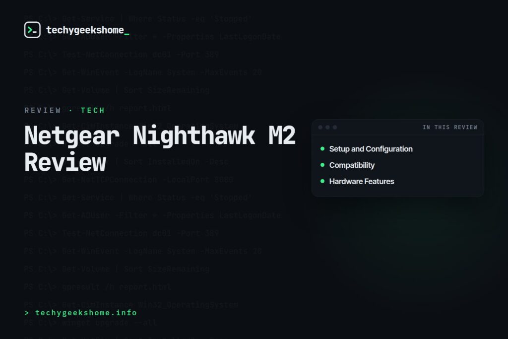 Netgear Nighthawk M2 Review