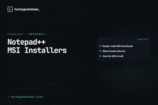 Notepad++ MSI Installers