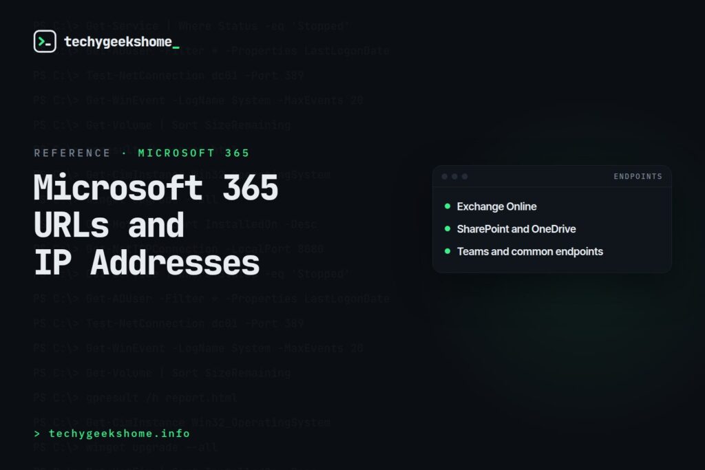 Office 365 IP Addresses: The Full List of URLs to Whitelist