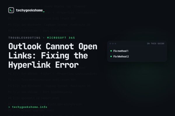 Outlook Cannot Open Links: Fixing the Hyperlink Error