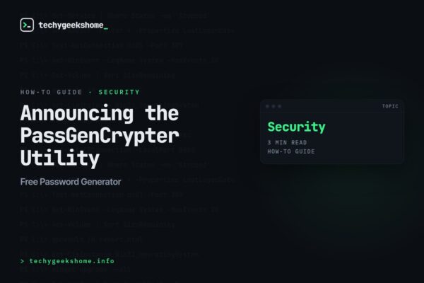 Free Password Generator: Announcing the PassGenCrypter Utility