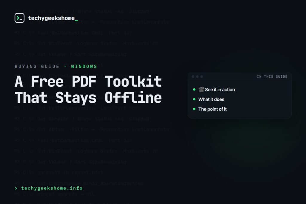 We Built a Free PDF Toolkit Because Every Online One Wanted Our Documents