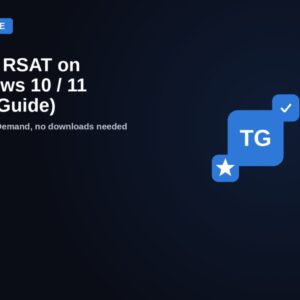 Featured image for guide on installing RSAT on Windows 10 and Windows 11 using Features on Demand