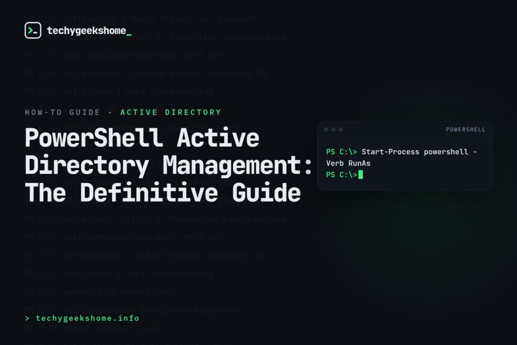 PowerShell Active Directory Management in 2025: The Definitive Guide