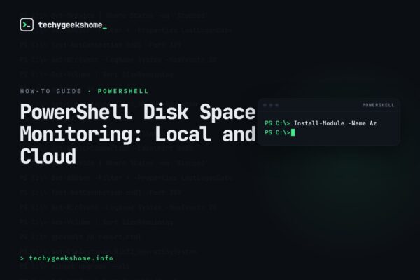 PowerShell Disk Space Monitoring in 2025: Local and Cloud