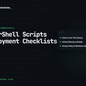 PowerShell Scripts Deployment Checklists: Complete Library
