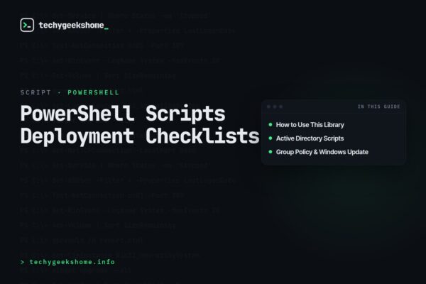 PowerShell Scripts Deployment Checklists: Complete Library