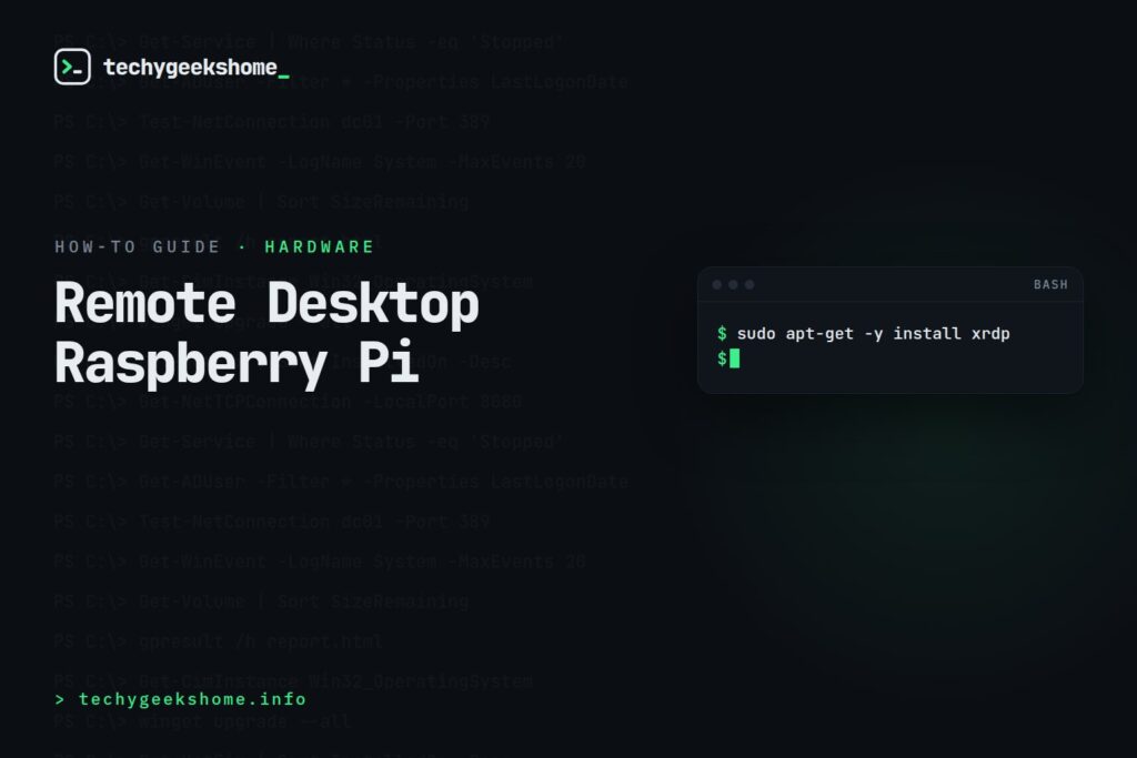 Remote Desktop Raspberry Pi: Connecting from a Windows PC
