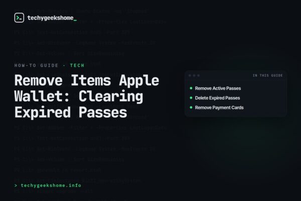 Remove Items Apple Wallet: Clearing Expired Passes