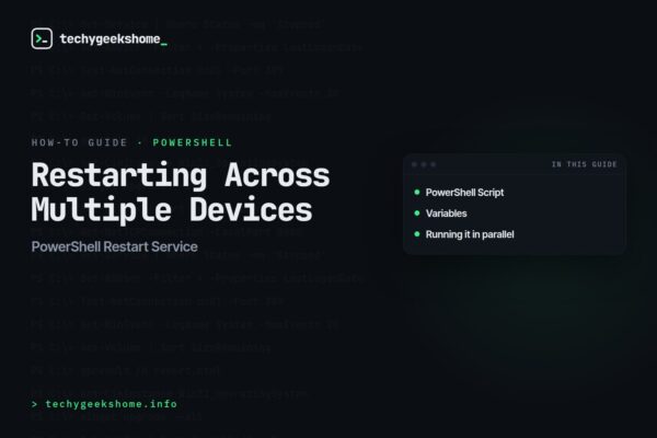 PowerShell Restart Service: Restarting Across Multiple Devices