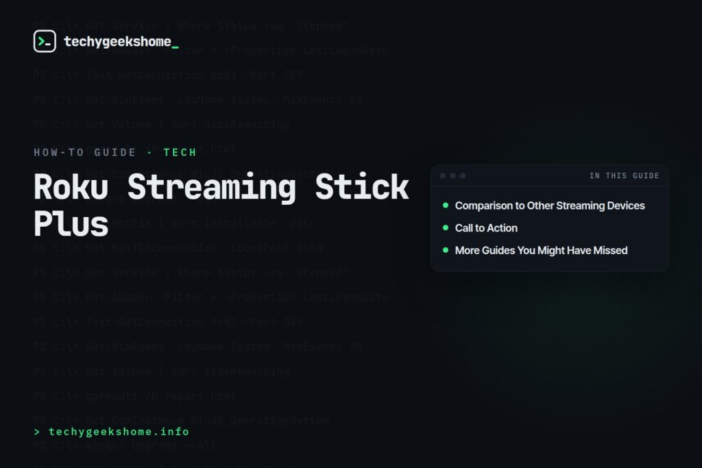 Roku Streaming Stick Plus: The Ultimate Streaming Device for Your TV