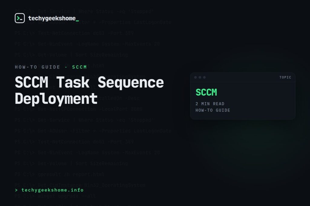 SCCM Task Sequence Deployment: Running Packages from a Distribution Point