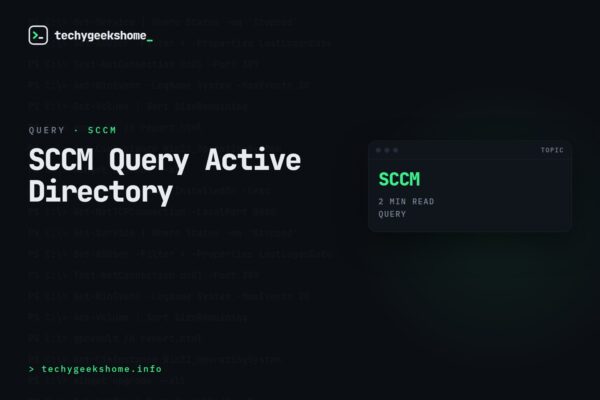SCCM Query Active Directory: Finding Devices in a Specific OU