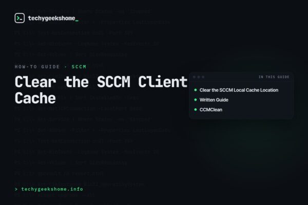 Clearing the SCCM Local Cache to Resolve Deployment Issues