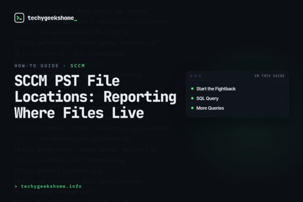 SCCM PST File Locations: Reporting Where Files Live