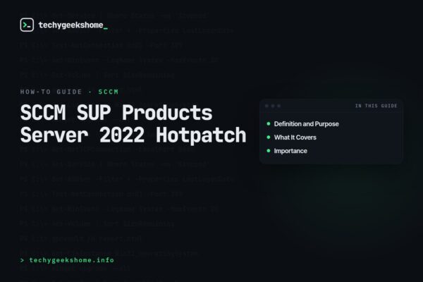 SCCM SUP Products Server 2022 Hotpatch