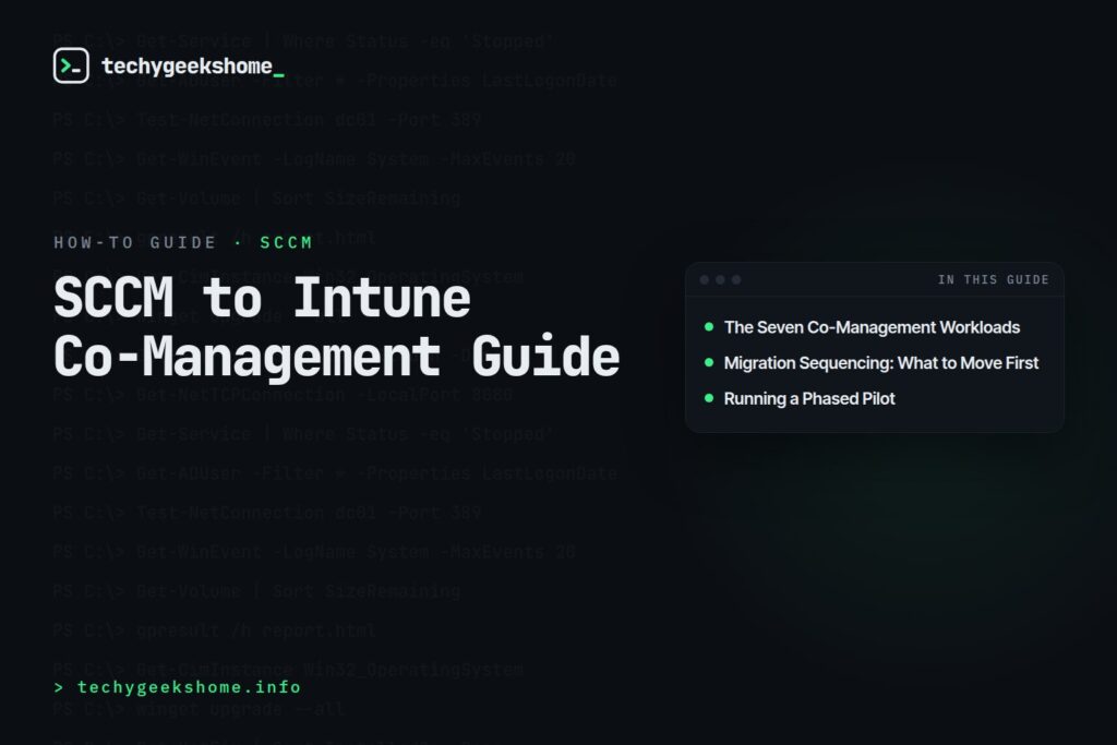 SCCM to Intune Co-Management Guide (2026)
