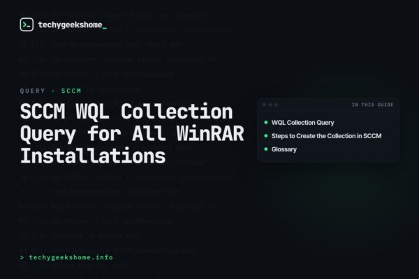 SCCM WQL Collection Query for All WinRAR Installations