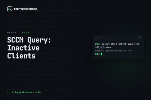 SCCM Inactive Clients: A WQL Query to Find Every One