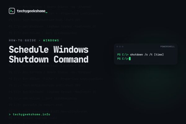Schedule Windows Shutdown Command: Automating PC Shutdowns