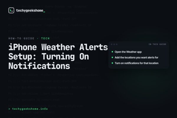 iPhone Weather Alerts Setup: Turning On Notifications