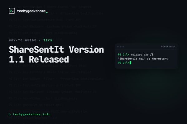 ShareSentIt Version 1.1 Released