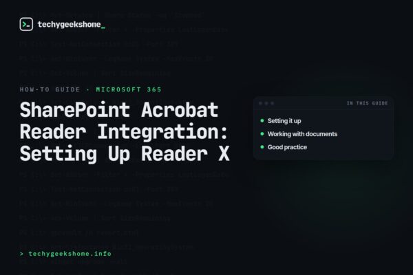 SharePoint Acrobat Reader Integration: Setting Up Reader X