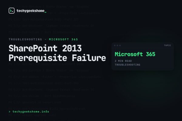 SharePoint Foundation 2013 Prerequisite Tool Failure