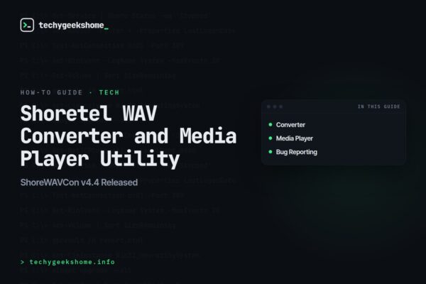 ShoreWAVCon v4.4 Released: Shoretel WAV Converter & Media Player Utility
