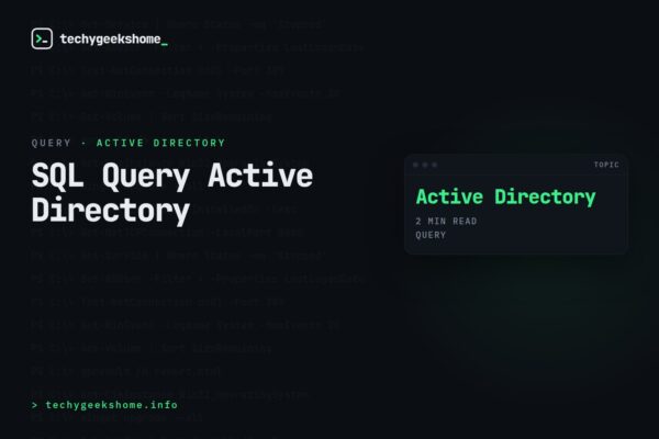 SQL Query Active Directory: Finding Security Group Members