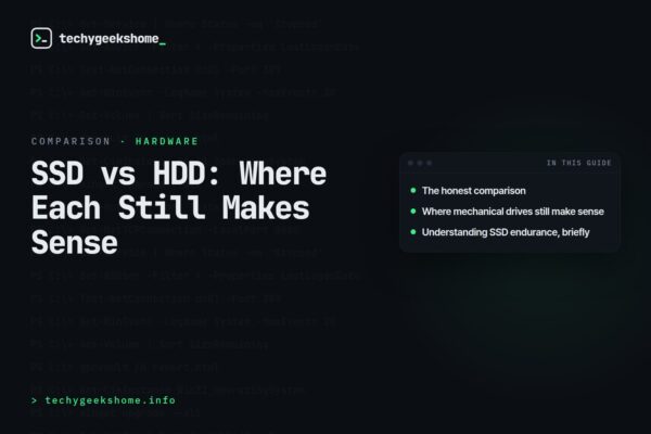 SSD vs HDD in 2026: Where Each Still Makes Sense