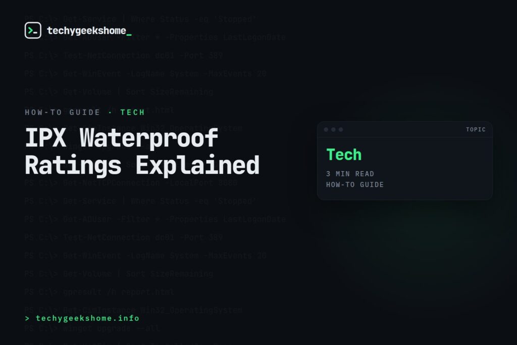 Standard IPX Waterproof Ratings of Bluetooth Speakers