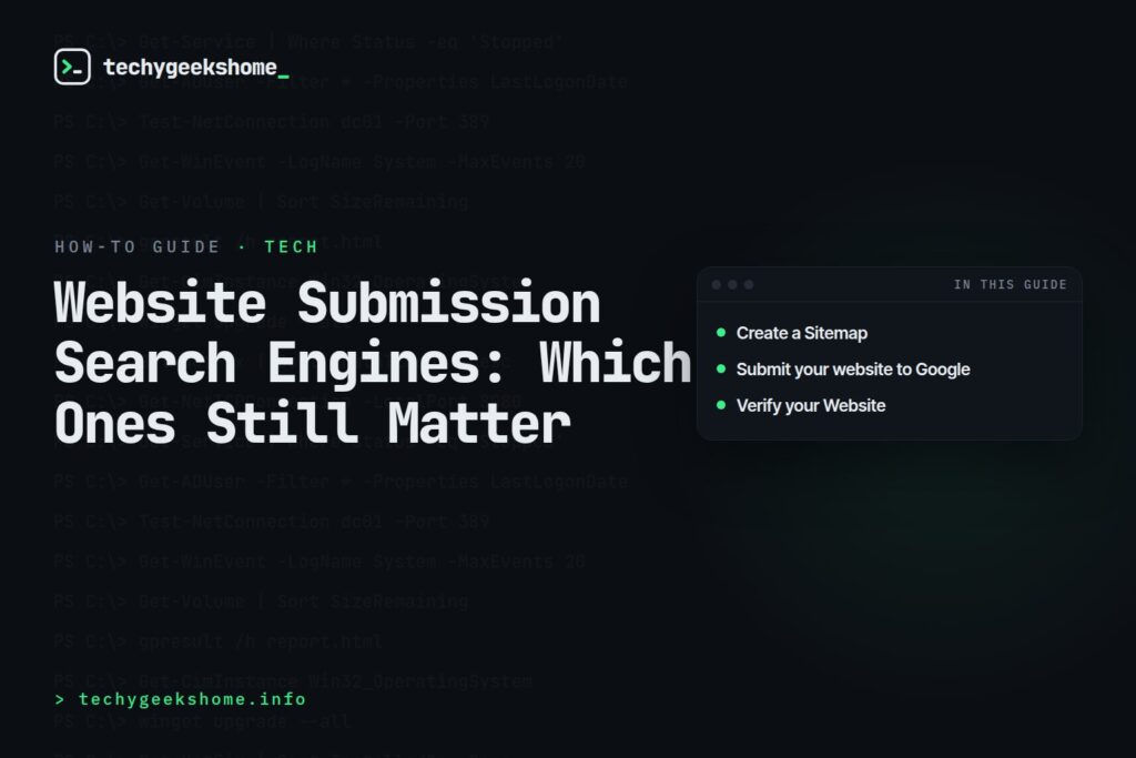 Website Submission Search Engines: Which Ones Still Matter