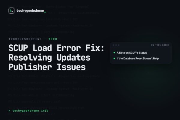 SCUP Load Error Fix: Resolving Updates Publisher Issues