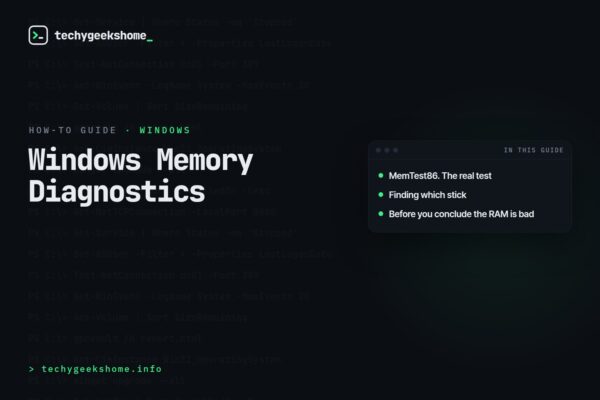 Windows Memory Diagnostics: How to Actually Test Your RAM
