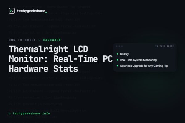 Thermalright LCD Monitor: Real-Time PC Hardware Stats
