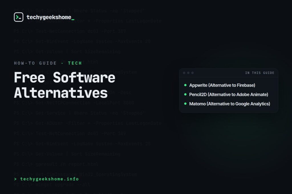 Free Software Alternatives: 10 Picks You Didn't Know Existed