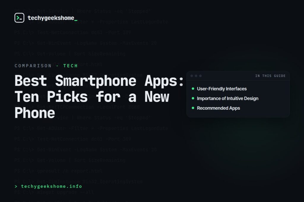 Best Smartphone Apps: Ten Picks for a New Phone