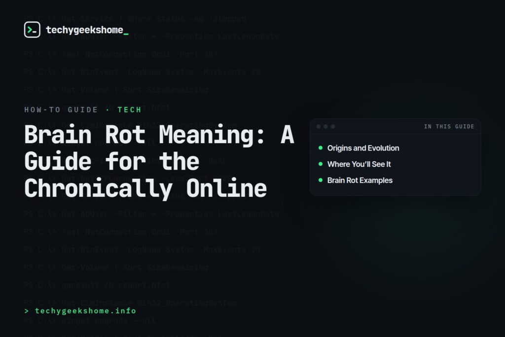 Brain Rot Meaning: A Guide for the Chronically Online