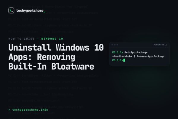 Uninstall Windows 10 Apps: Removing Built-In Bloatware