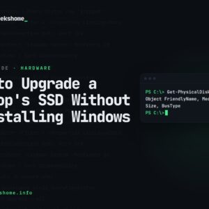 How to Upgrade a Laptop's SSD Without Reinstalling Windows
