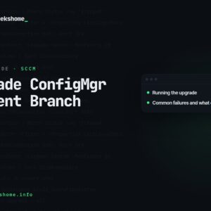 Upgrading Configuration Manager (Current Branch) to the Latest Version in 2026