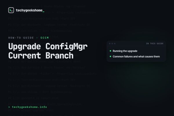 Upgrading Configuration Manager (Current Branch) to the Latest Version in 2026